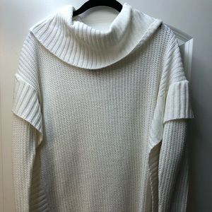 White knit sweater